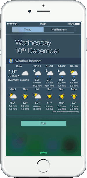download iphone weather widget
